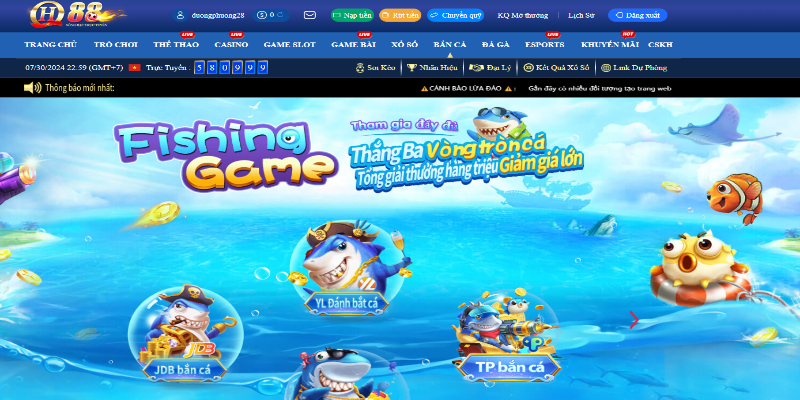 Đôi nét về sảnh game bắn cá QH88 online