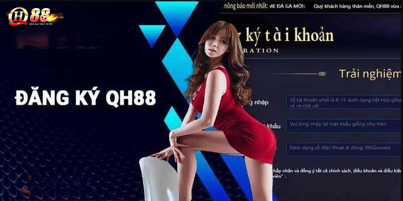 Đăng ký QH88 - Cách biết account đã lập chưa?