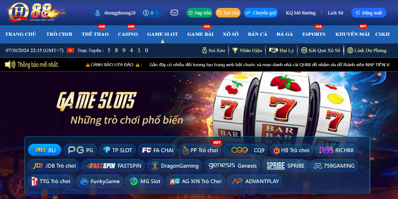 Slots game QH88